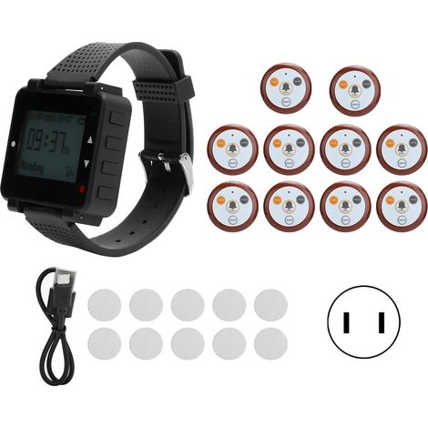 Bouton d'appel pour restaurant, prise en charge des repas, accessoires informatiques SU‑C04, 110-240V, fiche américaine (1/5)
