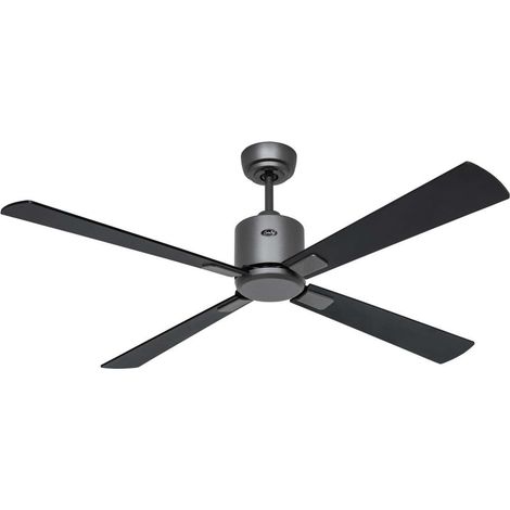 Ventilateur de plafond CasaFan ECO NEO III 132cm 952202 basalte / noir ou teck (1/7)