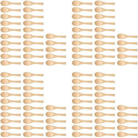 100 cuillères en bois faites à la main : cuillère à glace, cuillère à sucre, cuillère à confiture, cuillère à miel, cuillère à café, cuillère à épices, cuillère à sel, cuillère à moutarde. (JG) (1/5)
