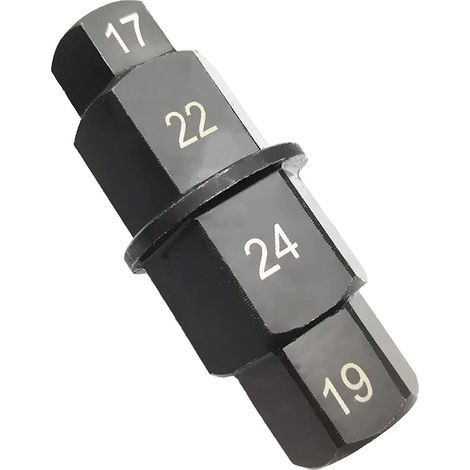 Strumento per asse anteriore moto - Strumento adattatore per bussola esagonale per asse - 17 mm, 19 mm, 22 mm, 24 mm