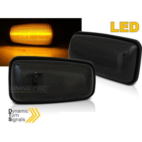 Paire de clignotant repetiteur Peugeot 406 Berline de 1999 a 2004 Fume Led Dyn-35260929 (1/3)