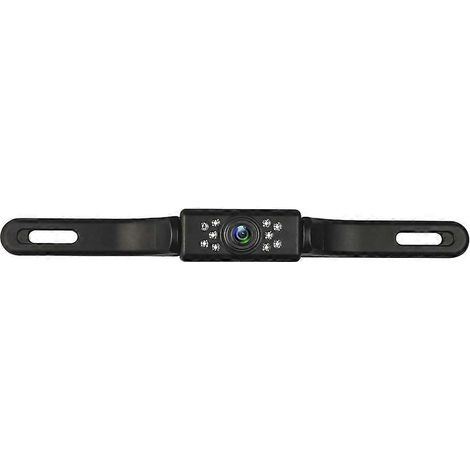 Cámara de visión trasera HD con visión nocturna para coche, cámara para matrícula con 9 luces LED, cámaras delantera y trasera. (1/5)