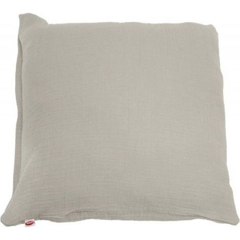Taie D'Oreiller - Mousseline - 40x40 Cm - Fermeture Éclair - 100% Coton - 1 Pièce