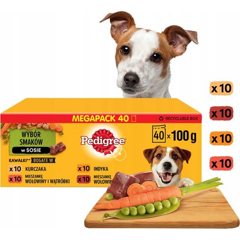 PEDIGREE Assortiment de légumes sauce 40x100g (1/5)