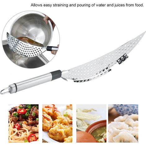 Passoire en acier inoxydable, filtre à eau de cuisine, passoire alimentaire multifonction, argentée (1/5)