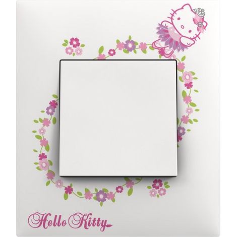 Plaque 1 poste collection Hello Kitty - Etoile Arnould Espace Evolution 64874