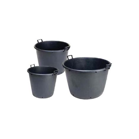 MASTELLONI TONDI  2 MANICI CON FORI PER VIVAIO  lt.24 ø cm.44x33h.    ICS