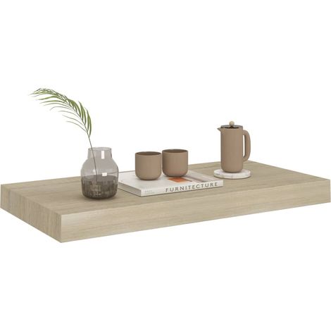Étagère murale flottante Chêne 50x23x3,8 MDF (1/5)