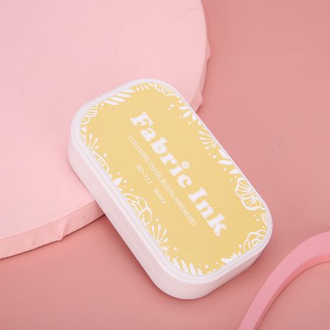 Carnet à éponge rétro, album de scrapbooking coloré, tampon encreur multi-usages pour plus de détails, encreur, loisirs créatifs BD-231 Jaune maïs