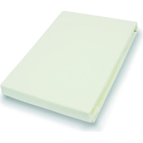 Vario Jersey-Spannbetttuch ecru, 190 x 200 cm Spannbettlaken