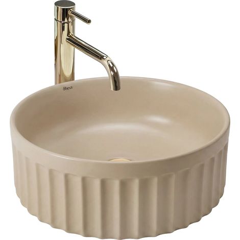 Lavabo da appoggio Rea DUO Caffe Latte Matt (1/5)