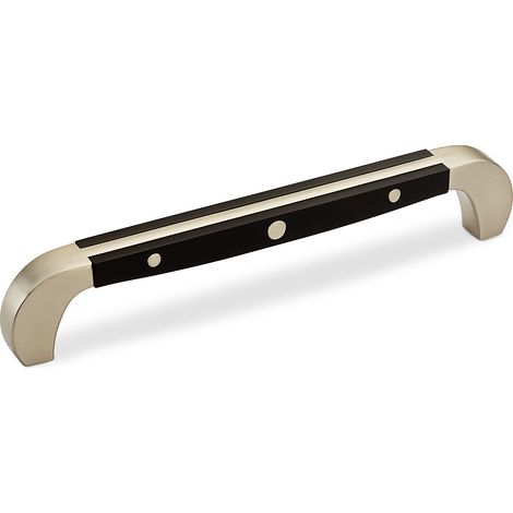Bügelgriff KNIFE BA 160 mm Edelstahloptik/ Duroplast schwarz inkl. Schrauben