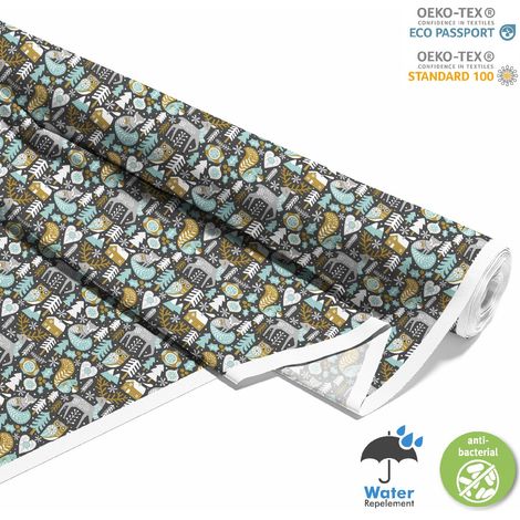 TESSUTI DECORATIVI PER ESTERNI OXFORD - Motivo Animali della foresta in inverno I DX274 (1/5)