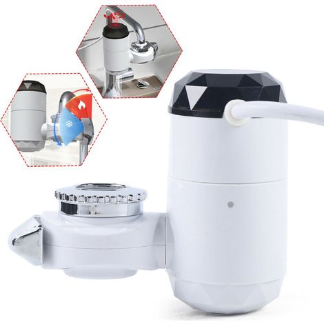 LED-elektrischer Durchlauferhitzer, Wasserhahn, Badezimmer, Küche, Anschluss, sofort heiß, 3000 W (1/5)