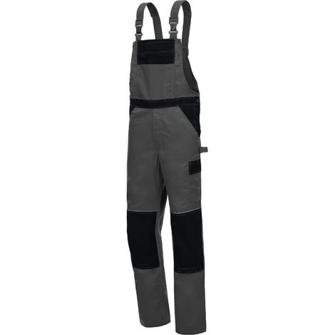 Latzhose MOTION TEX LIGHT 7522 grau / schwarz Gr. 50 Nitras (1/3)