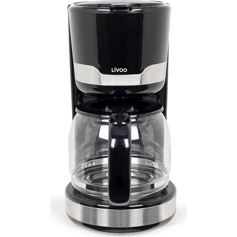 caffettiera con filtro 12-14 tazze 1000w nera - DOD201N - Livoo