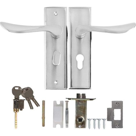 Ergonomic Aluminum Anodized Bedrooms Interior Handle Silver Wooden