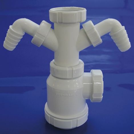 Sifon botella extensible t-4-td 1 1/2 2 tomas lavadora