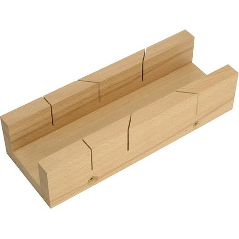 Faithfull 103AX Mitre Box with 300mm (12-inch) Capacity for Precise Angled Cuts