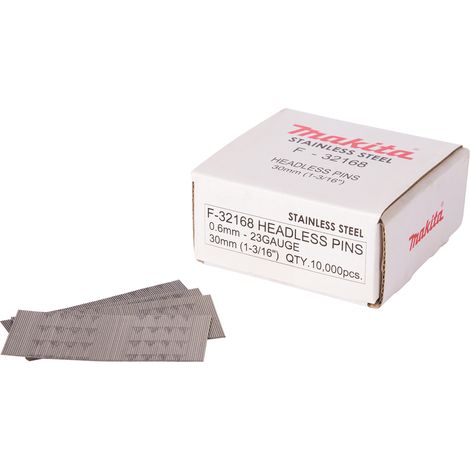Pasador Makita 0,6 x 30mm Inox F-32168 10000 piezas