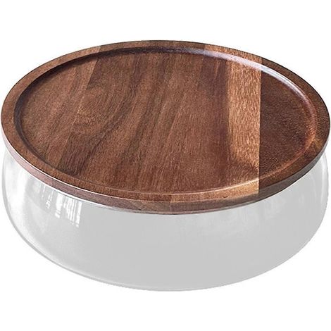 Bocal de conservation créatif en verre alimentaire, bocal à bonbons, bocal à fruits et cornichons avec couvercle, bocal transparent hermétique. (1/5)