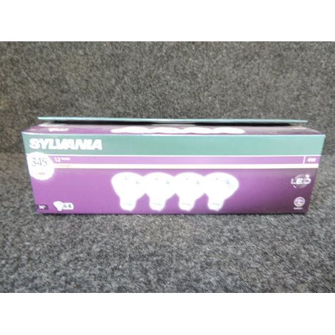 Pack de 4 ampoules LED 4W 2700K 345lm à réflecteur culot GU10 230V non-dimmable 36° RefLED ES50 Sylvania (1/2)