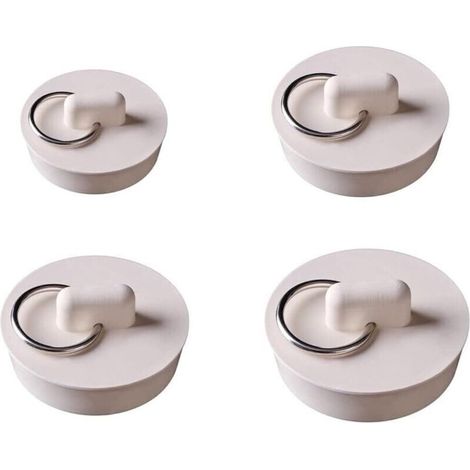 Rubber Sink Plugs with Hanging Ring, Kitchen Drain Plugs, Sink Plugs, Bath Plugs for Kitchen, Bathroom, Bathtub, Sink (4 Sizes) (1/5)