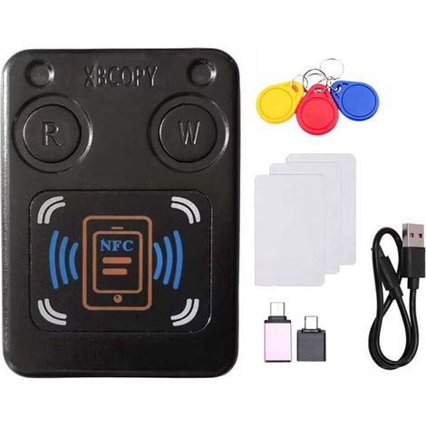 NFC-RFID-Smartcard-Lesegerät + 3xUID-Schlüsselanhänger/CUID-Karte IC 13,56M ID 125K 250K 375K RFID-Token-Klon-Duplikator (1/4)