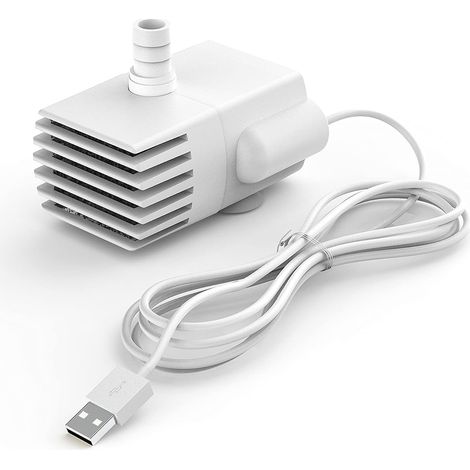 Bomba para bebedero de gatos, bomba de agua para cápsulas de bebedero de gatos, bomba de agua eléctrica USB ultrasilenciosa (1/5)