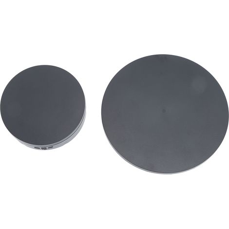 Plateau rotatif électrique 2-en-1 avec télécommande, présentoir à bijoux, support d'exposition pour streaming, noir, 5V (1/5)