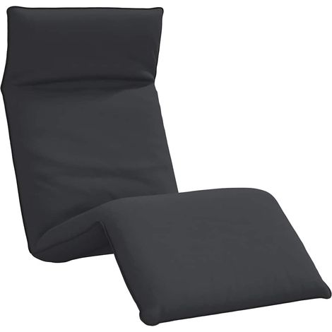 Lettino Pieghevole Nero 175x54x8,5 cm in Tessuto Oxford vidaXL (1/5)