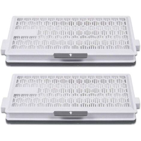 Filtre Air Clean Plus 50 pour aspirateur Miele Complete C3 Powerline S8340, filtre Air Clean SF-HA 50 pour aspirateur Complete C2, C3, Compact C1 et C2 (lot de 2)