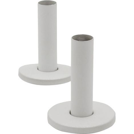 Kibath Kit Cubretubos SECATOALLAS redondo acabado BLANCO mate fabricado en latón