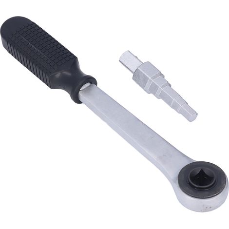 Clé à radiateur en acier au carbone, clé à molette étagée avec poignée à cliquet pour réparation de joints - Jeu de 2 outils. (1/5)