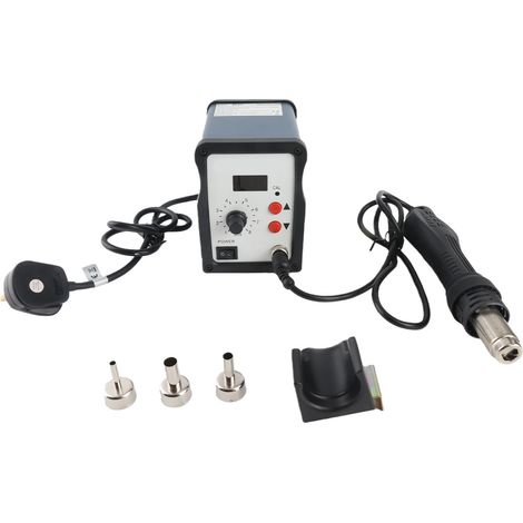 [JAMAIS UTILISÉ]Pistolet à air chaud numérique réglable pratique de 700 W, ensemble d'outils standard (1/5)