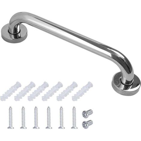 [NEVER USED] Grab bars for seniors 35cm stainless steel safety handles for bathtub shower bathroom grab bar (1/4)