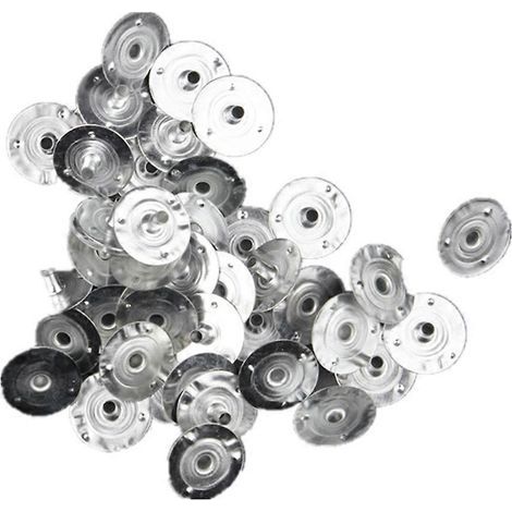 300 mèches de bougies artisanales en métal, base en cire, pour la fabrication de bougies.-1.25X0.3cm-Silver (1/3)