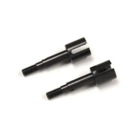 Axes de roue arrière - - OPTIMA - Noir - 2 pièces - Léger et robuste