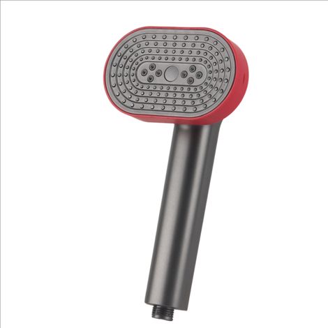 4 Modes Rouge grisâtre Pommeau de Douche Haute Pression, Douche à grand panneau réglable à 360 degrés Pommeau de Douche Economie Deau (1/5)
