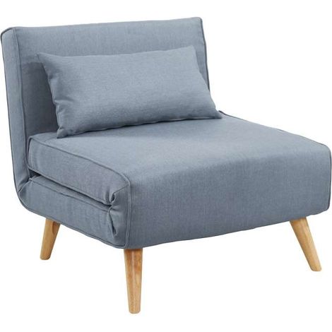 Domo Mea Poltrona Letto Grigia Design Scandinavo Salvaspazio - 76x80x74 cm