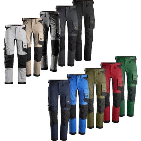 PANTALONE STRETCH ALLROUNDWORK TG. 54 NERO (1/5)