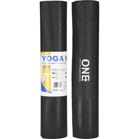 YM02 BLACK ONE FITNESS YOGAMATTE
