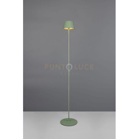 SUAREZ PIANTANA RICARICABILE METALLO PISTACCHIO REGOLAZIONE INTESITA' TOUCH IP 44 H.120CM LED 1,5W 200lm, 3000K