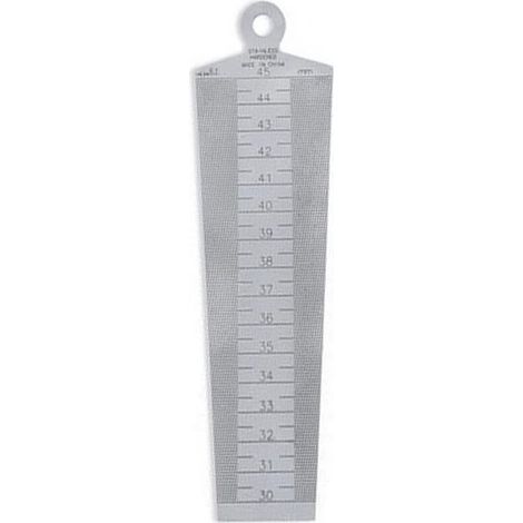 Jauge de soudage conique, outil de mesure de trou, jauge d'épaisseur de cale, jauge d'écart, jauge de soudure conique en acier inoxydable pour diamètre intérieur du trou (30-45 mm) (1/4)