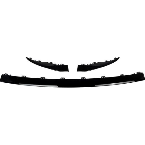 Kit di finiture per paraurti anteriore, in plastica ABS resistente, facile installazione a clip, colore nero. (1/2)