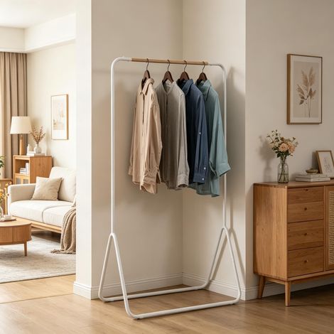 Tringle à vêtements polyvalente, porte-vêtements, barre de suspension pour entrée (sans accessoires supplémentaires) (1/5)