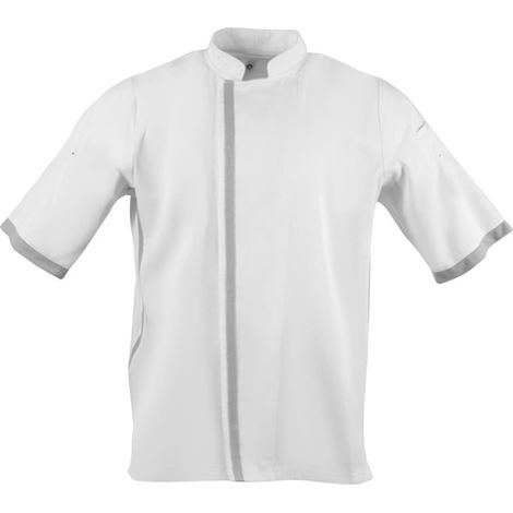 Veste de cuisine blanche à manches courtes Southside S