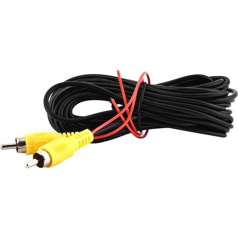 Câble AV RCA mâle-mâle 6M pour caméra de recul voiture, vidéo parking, cordon de connexion (1/5)
