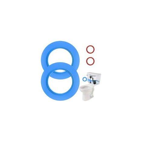 Lot de 2 joints de valve de chasse d'eau pour toilettes American Standard et Eljer, pièces de rechange en silicone pour 73011110070A, pour modèles Champion 4 et Titan 4 avec joints toriques (1/5)