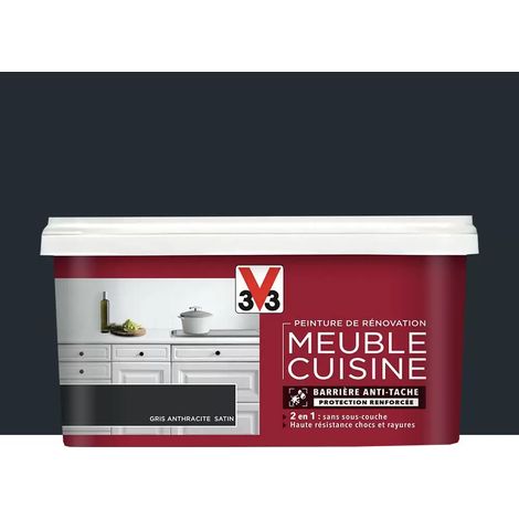 Peinture De Rénovation V33 Meuble De Cuisine Gris anthracite 2 L (1/4)